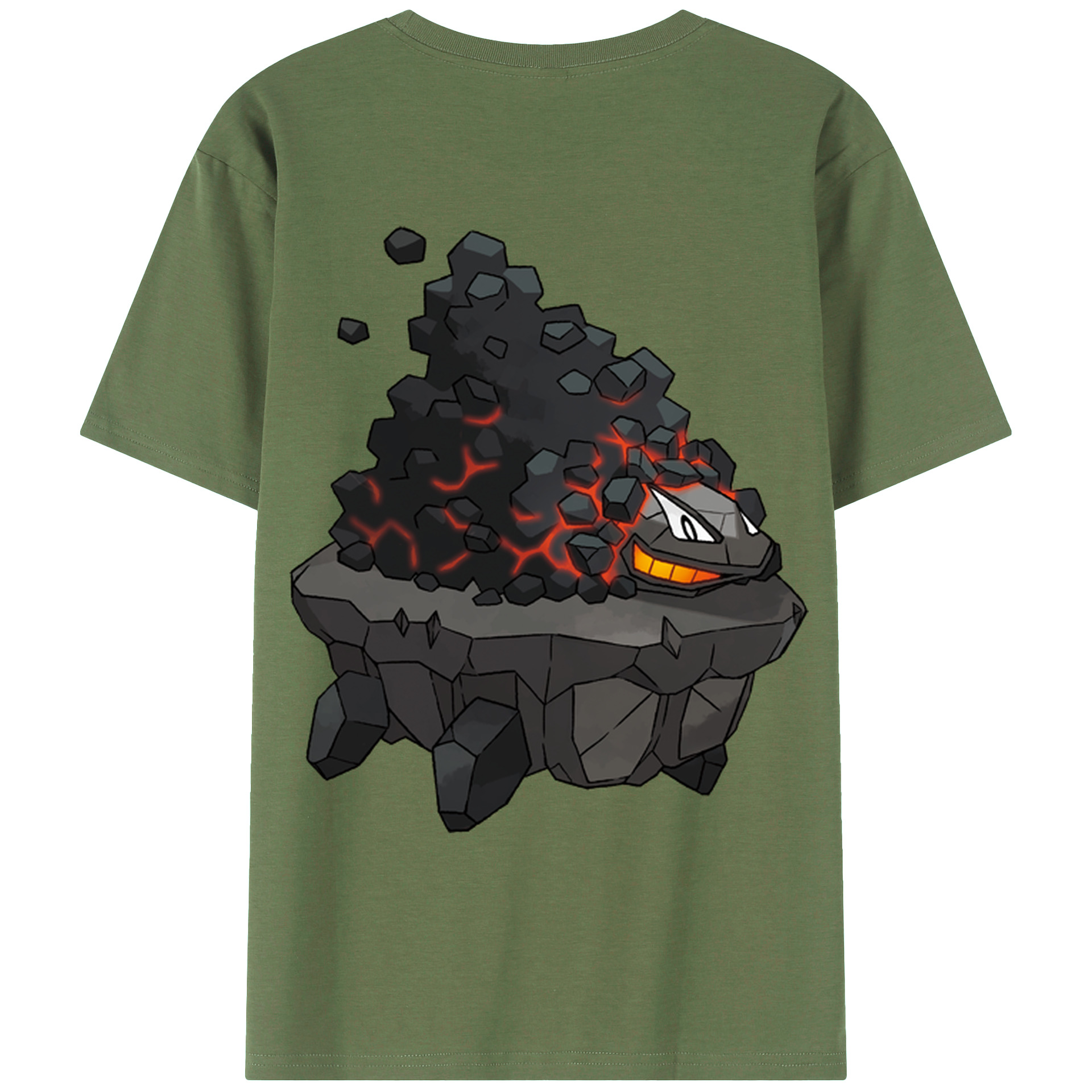 （画像用） ポケットモンスター Pokémon 綿100％ メンズ半袖Tシャツ（バックプリント） 通気性